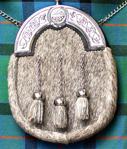 Grey Fur Sporran